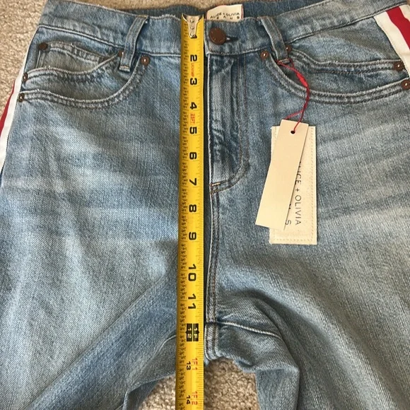 New Alice and Olivia Wallie Cuff jeans - Picture 11 of 16